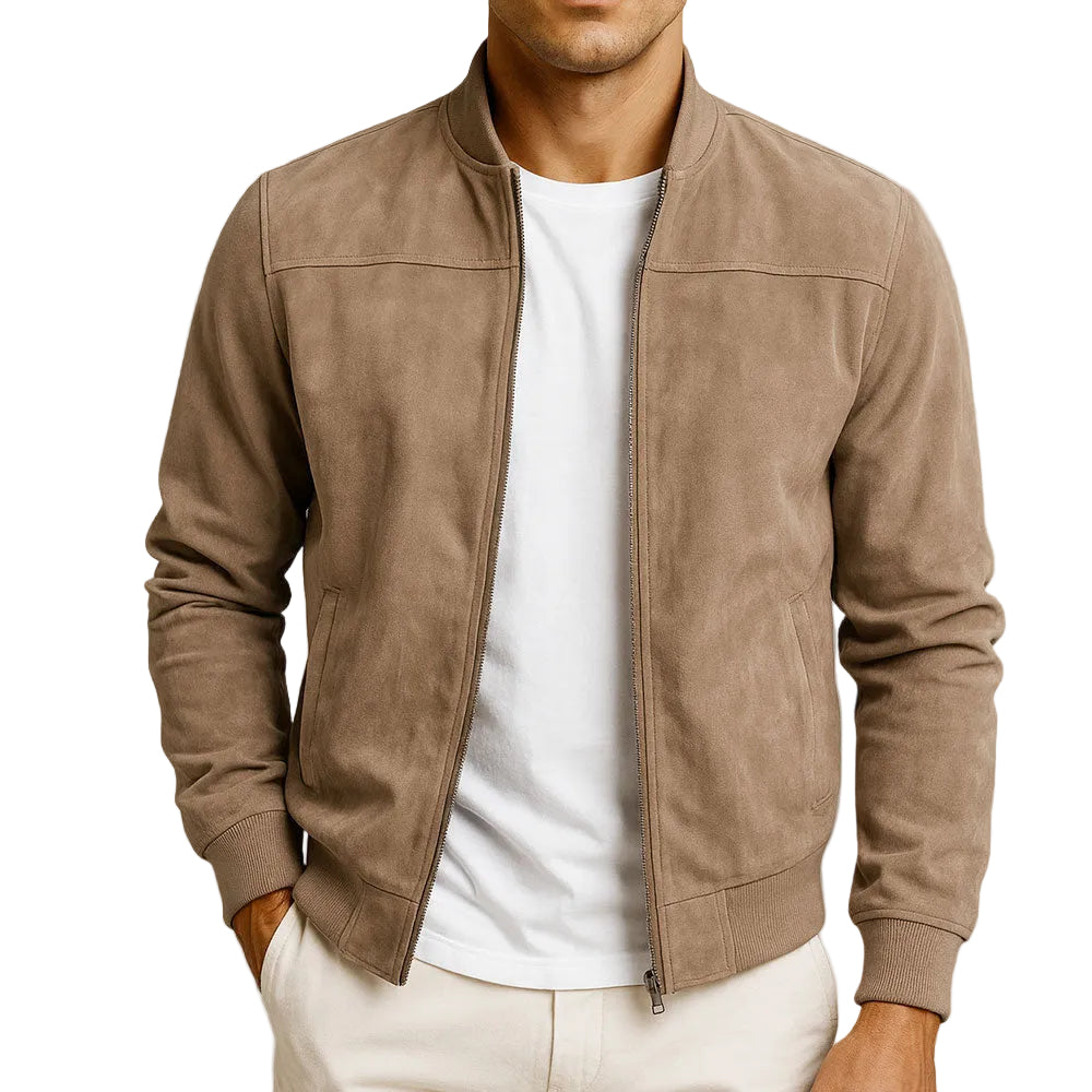 Men's Zip Detail Bomber Jacket