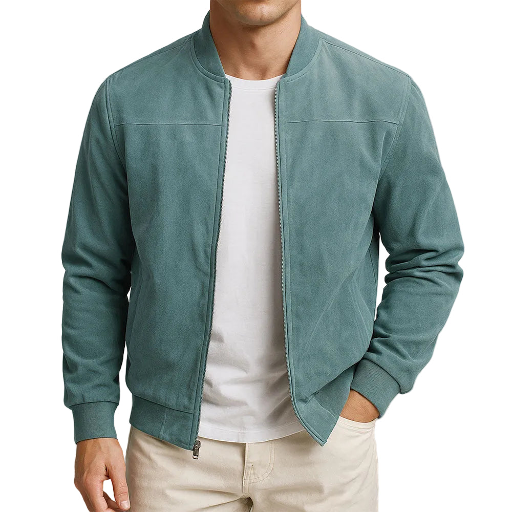 Men's Zip Detail Bomber Jacket