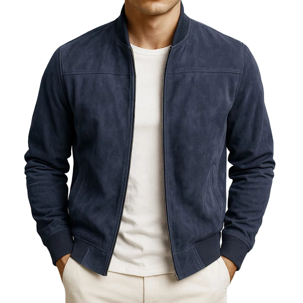 Men's Zip Detail Bomber Jacket