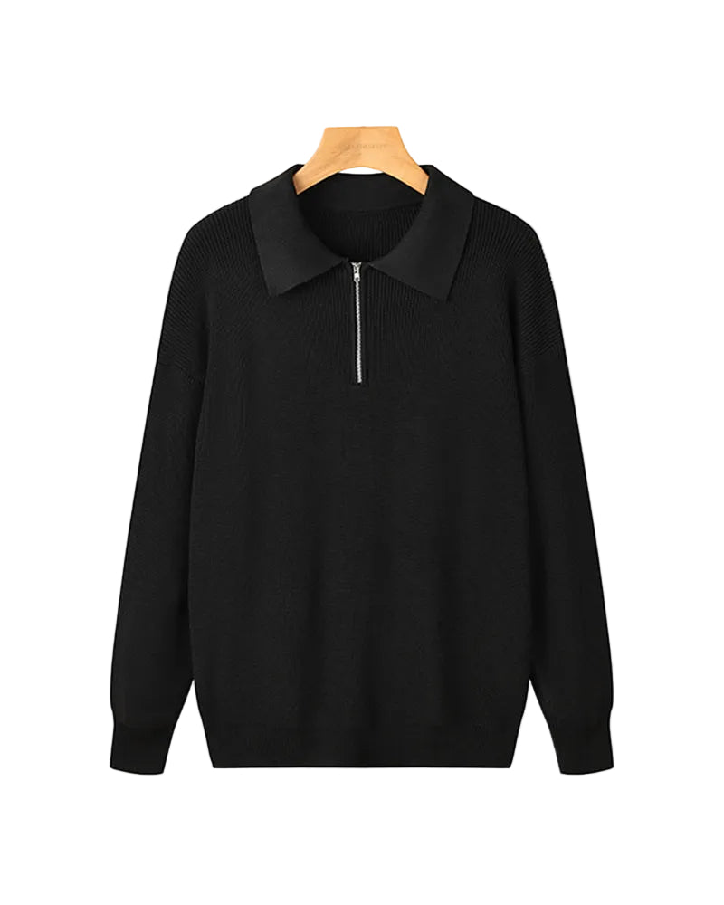 Men's Zip Neck Sweater