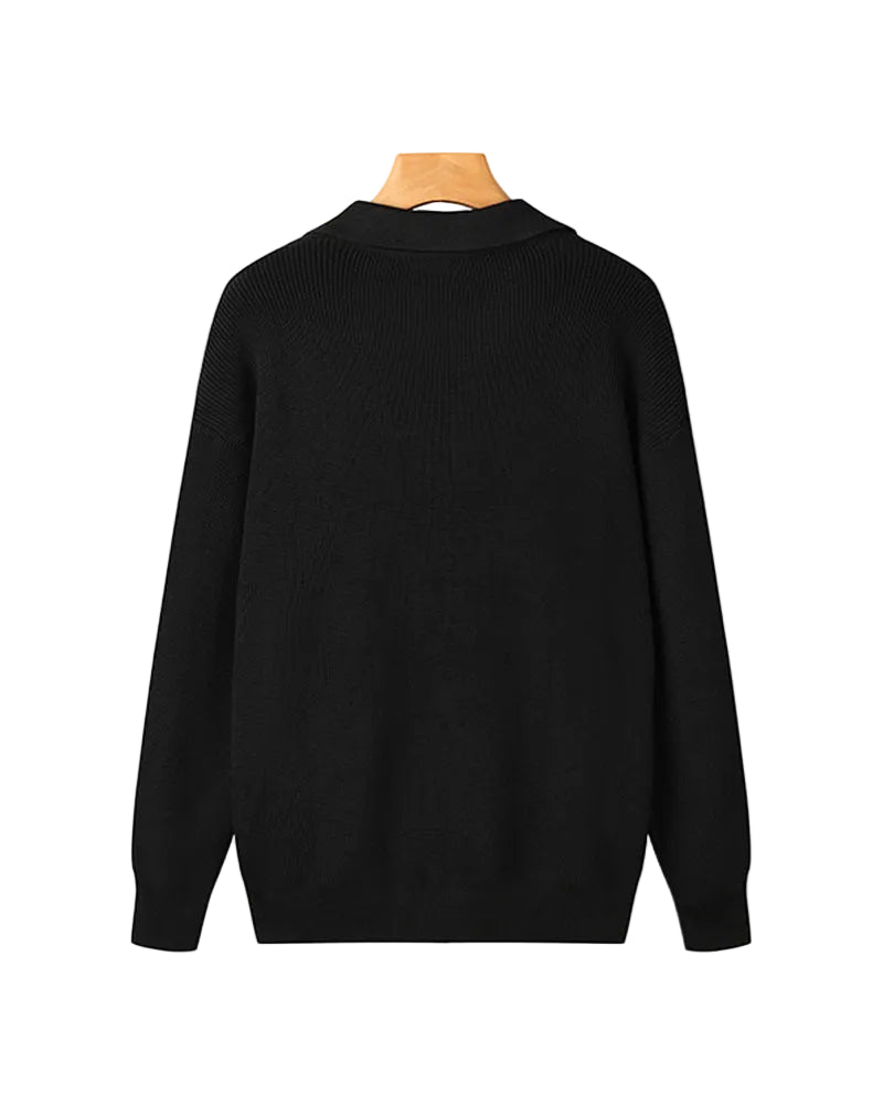 Men's Zip Neck Sweater