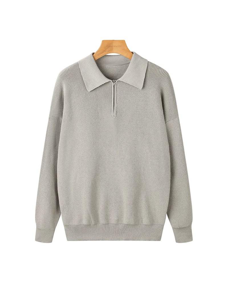 Men's Zip Neck Sweater