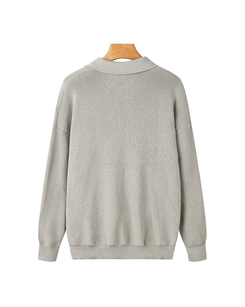 Men's Zip Neck Sweater