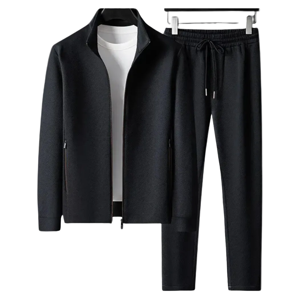 Men's Zip Top and Drawstring Trouser Set