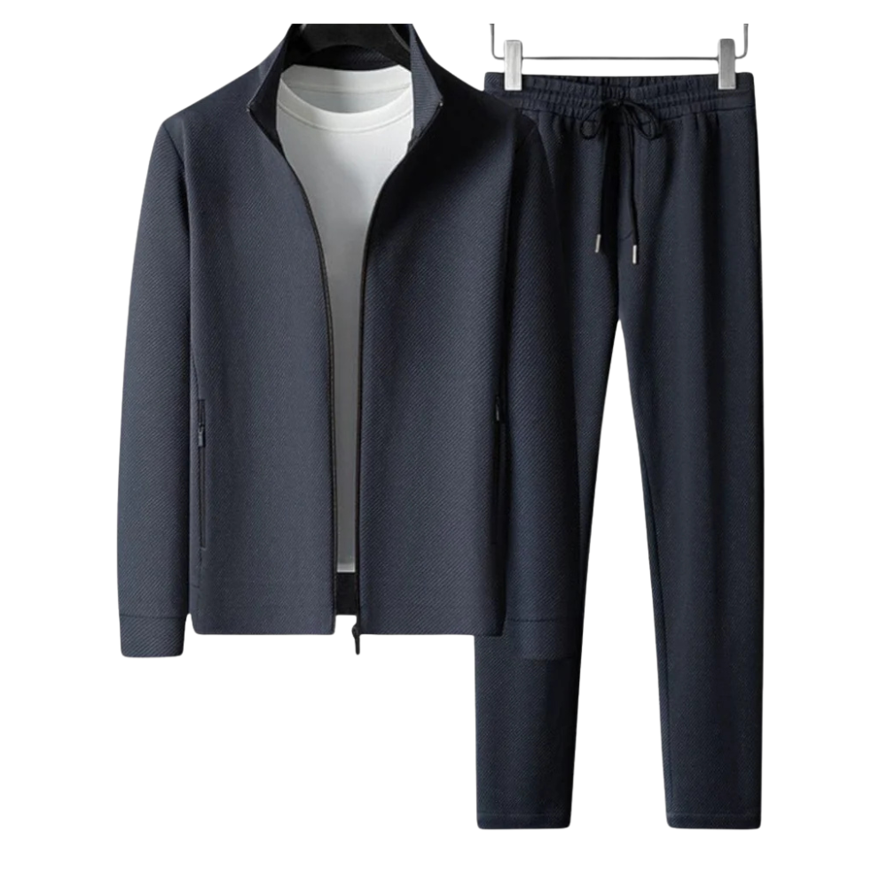 Men's Zip Top and Drawstring Trouser Set