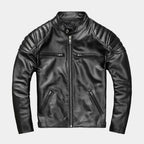 Men's Zip-Up Biker Jacket
