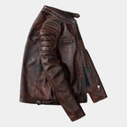 Men's Zip-Up Biker Jacket