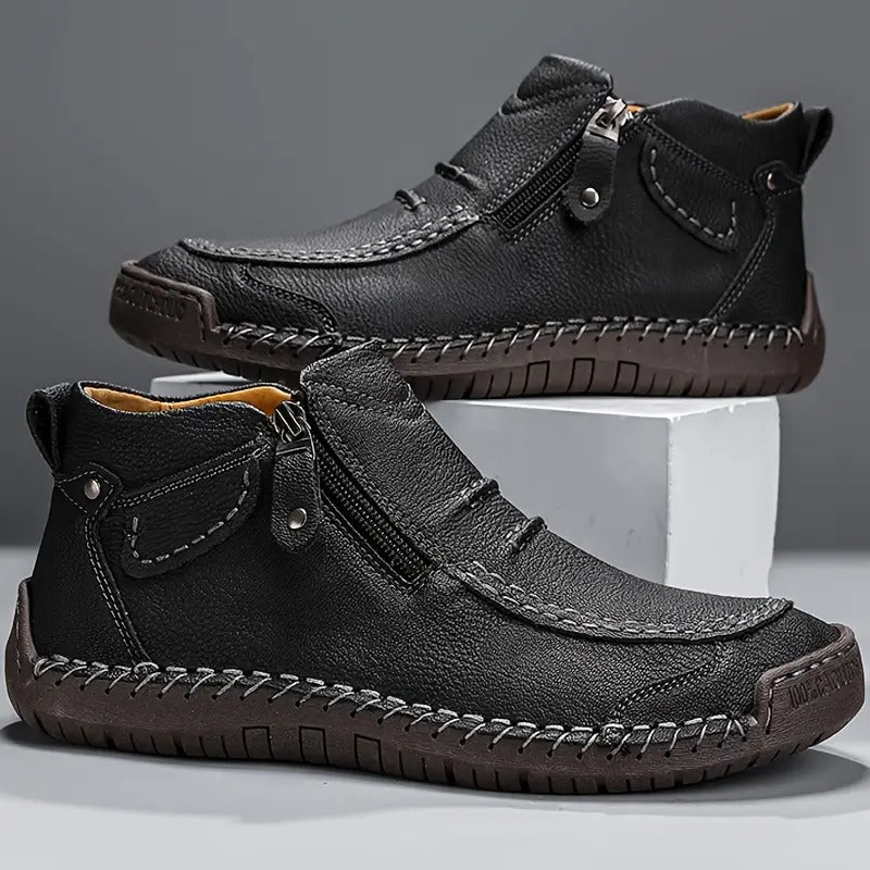 Men's Zip-Up Casual Boots