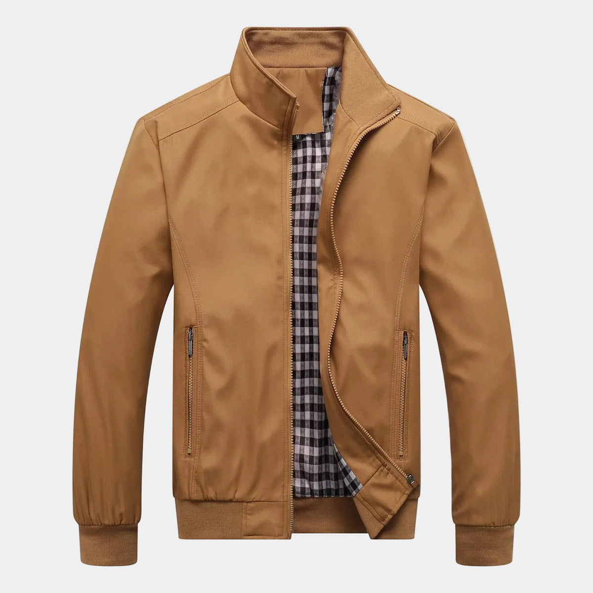 Men's Zip-Up Casual Jacket