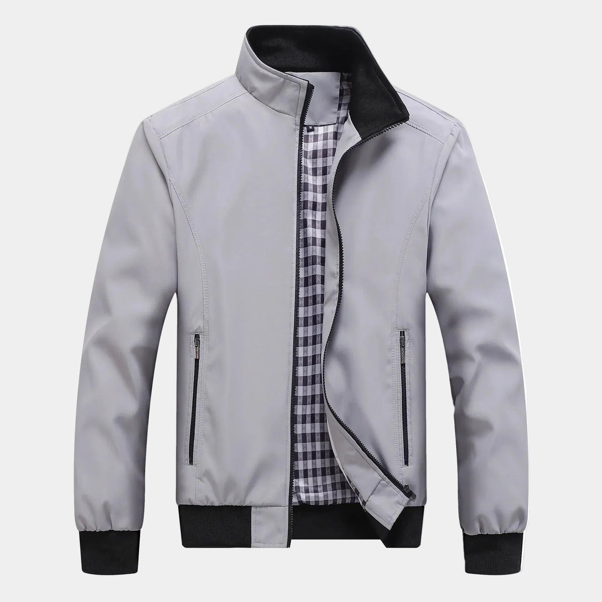 Men's Zip-Up Casual Jacket