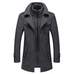 Men's Zip-Up Collar Coat