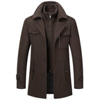 Men's Zip-Up Collar Coat
