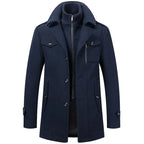 Men's Zip-Up Collar Coat
