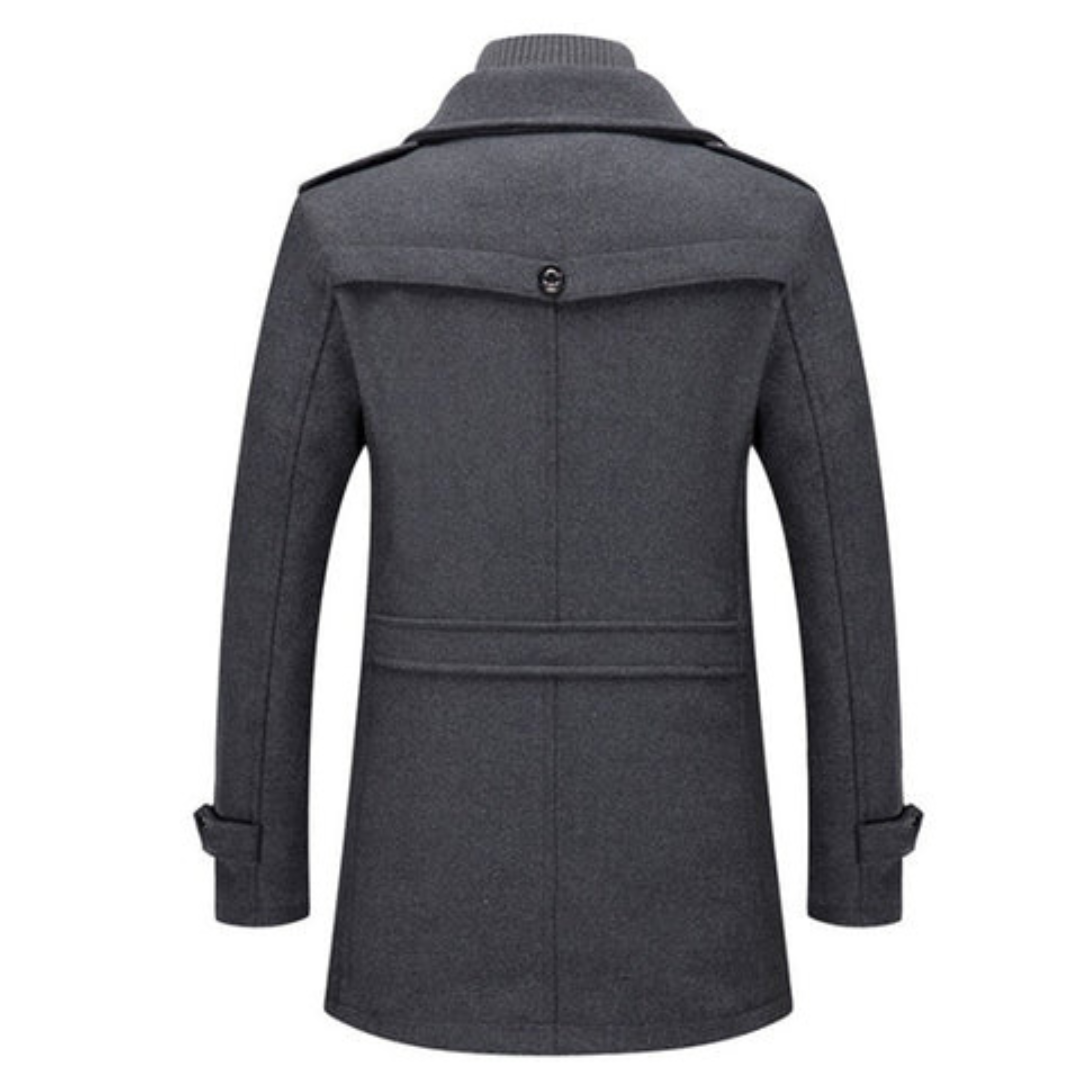 Men's Zip-Up Collar Coat