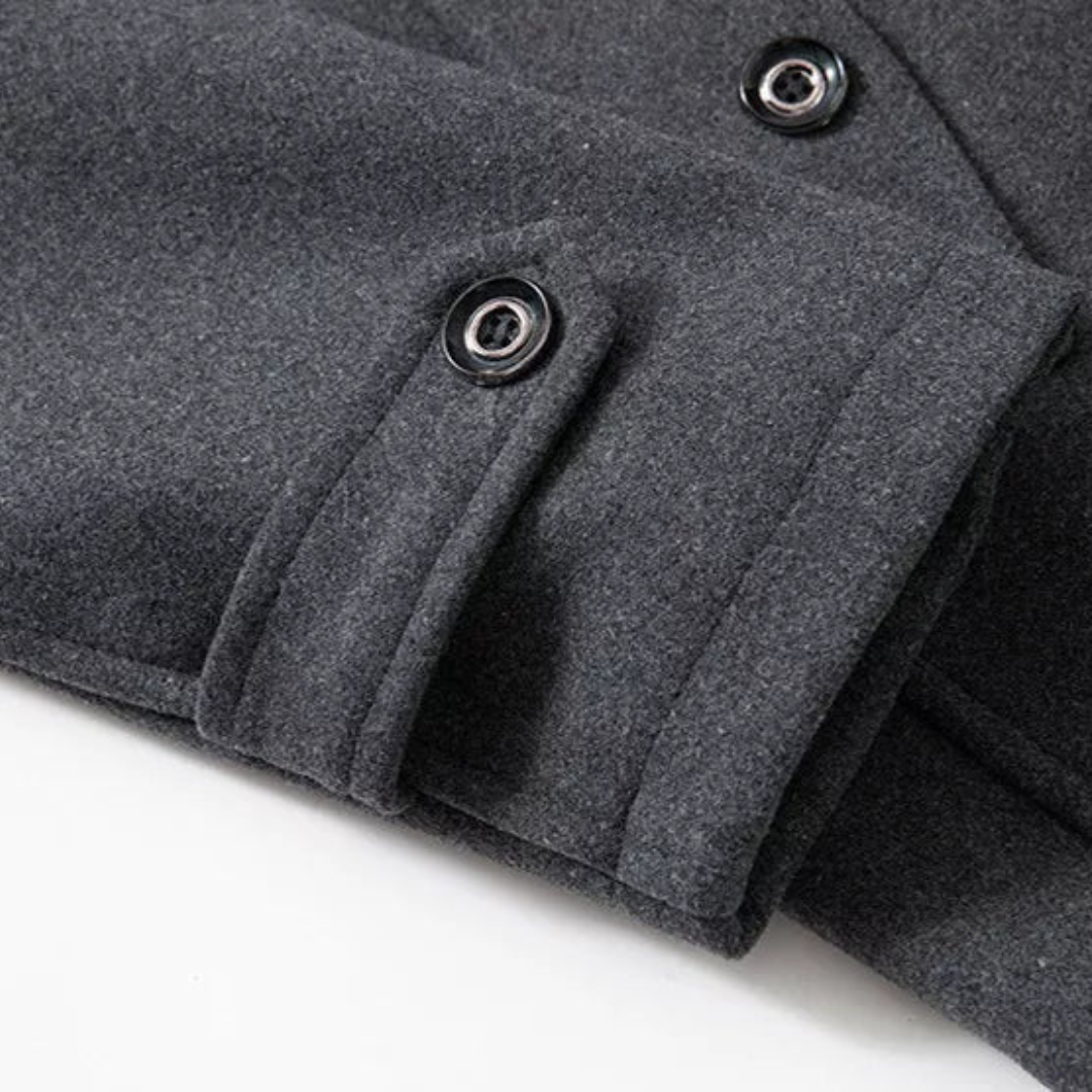 Men's Zip-Up Collar Coat