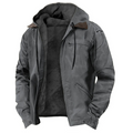 Men's Zip-Up Hooded Jacket