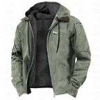 Men's Zip-Up Hooded Jacket