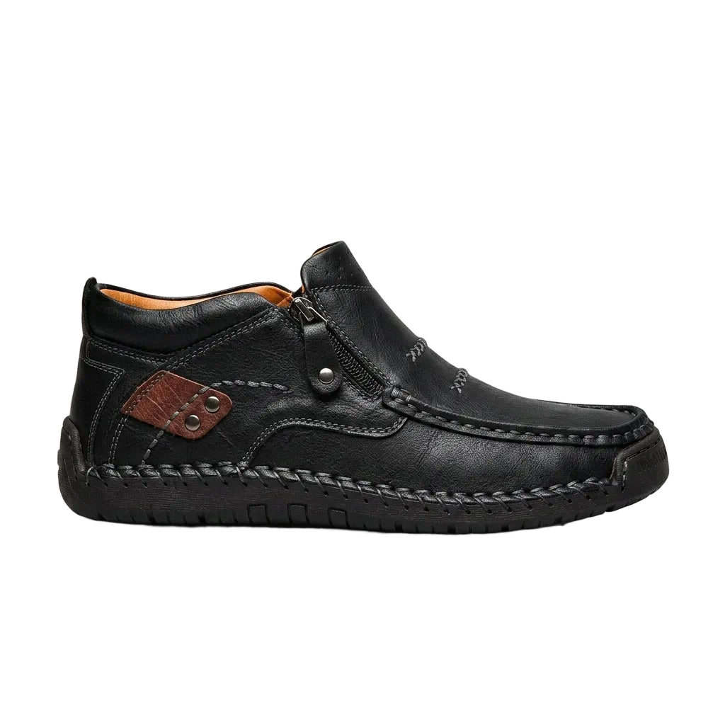 Men's Zip-Up Mock Toe Boots