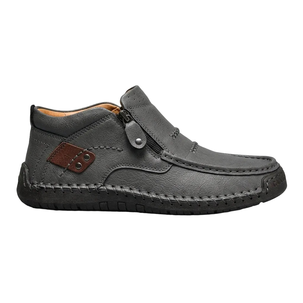 Men's Zip-Up Mock Toe Boots