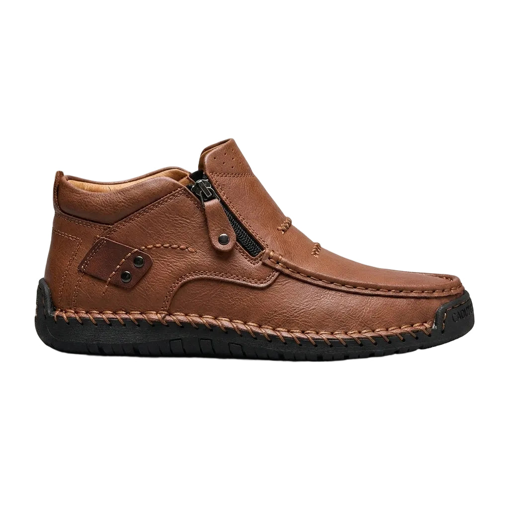Men's Zip-Up Mock Toe Boots