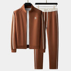 Men's Zip-Up Tracksuit Set