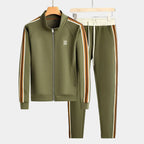 Men's Zip-Up Tracksuit Set